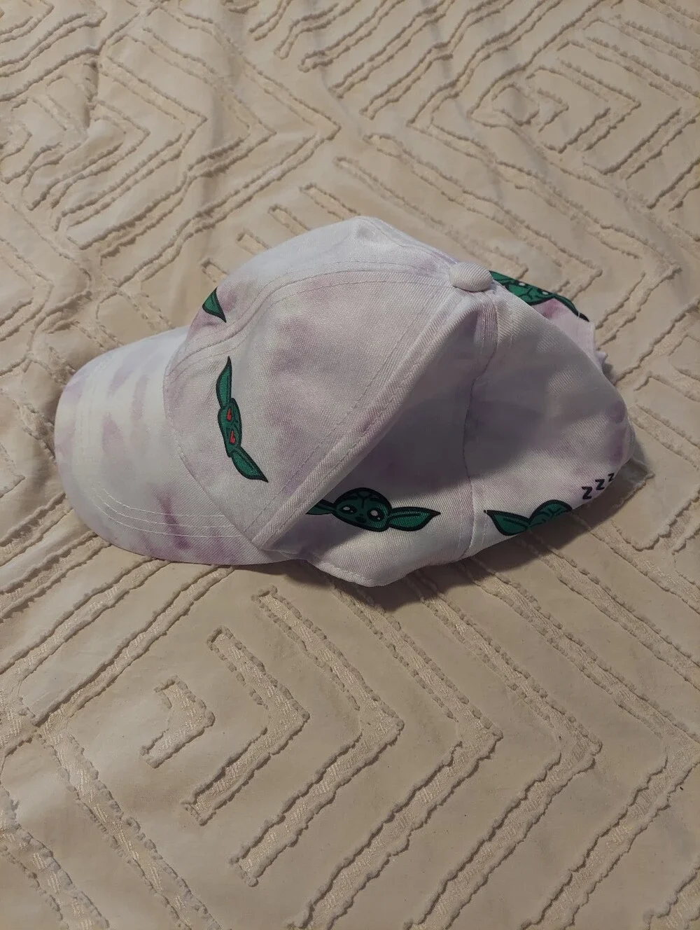 Star Wars The Mandalorian Grogu Baby Yoda Tie Dye Curved Brim Cap